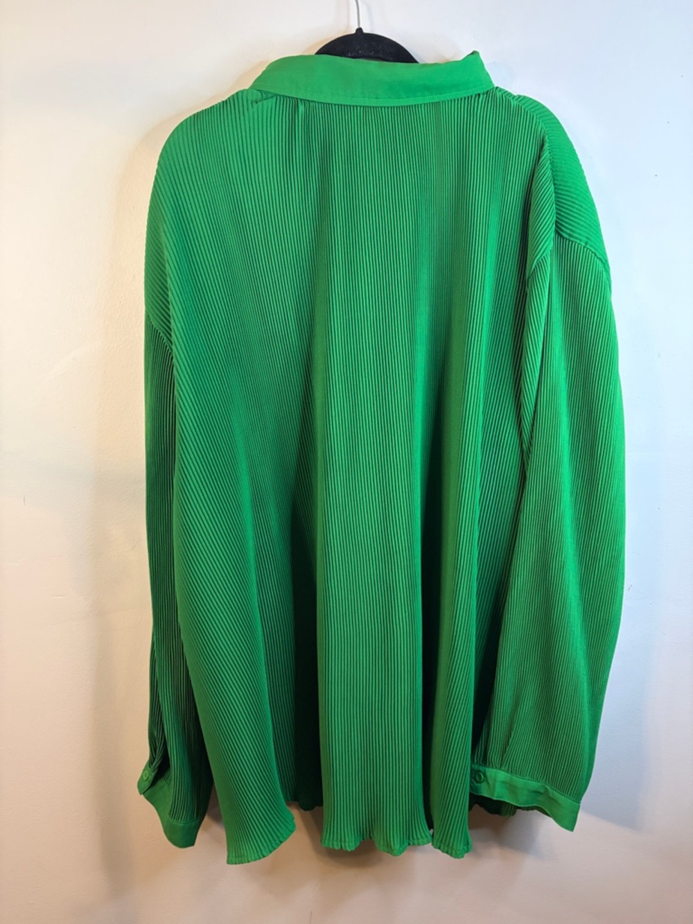 PrettyLittleThing Green Plisse OverSized Blouse & Trouser Set Size 20 EUC #139 - Picture 12 of 14